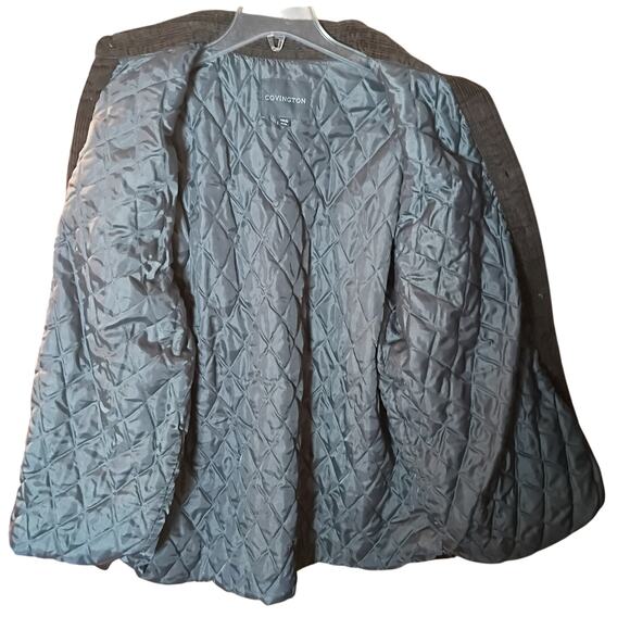 Covington Mens XL Brown Corduroy Quilted Lined Heavy Barn Casual Fall Shacket - Picture 3 of 7